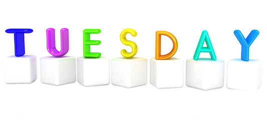 Image showing Colorful 3d letters 