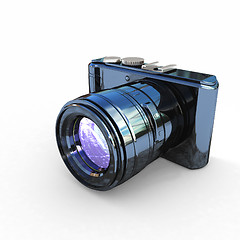 Image showing 3d illustration of photographic camera