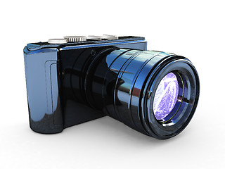 Image showing 3d illustration of photographic camera