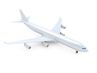 Image showing White airplane