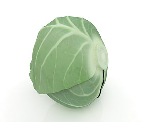 Image showing Green cabbage