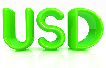 Image showing USD 3d text