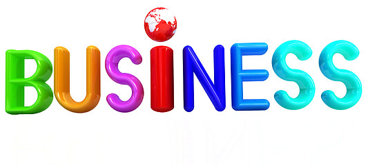 Image showing 3d colorful text 