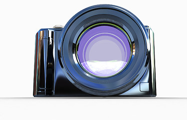 Image showing 3d illustration of photographic camera