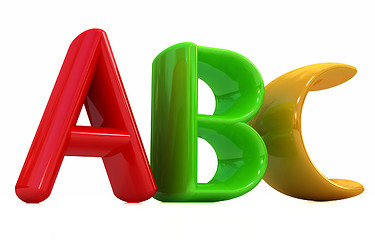 Image showing colorful abc 