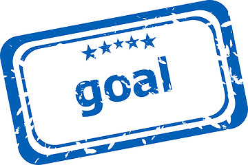 Image showing goal Rubber Stamp over a white background