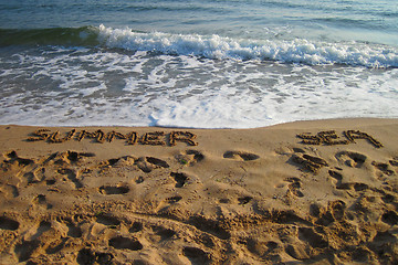 Image showing sand and blue sea from bulgaria 