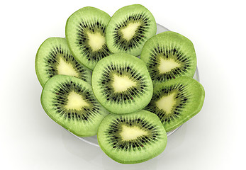 Image showing slices of kiwi