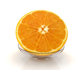 Image showing half oranges 