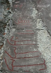 Image showing Ancient rock carvings