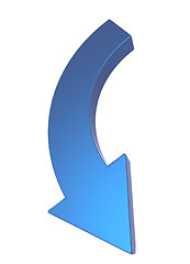 Image showing Blue arrow