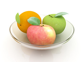 Image showing Citrus and apple