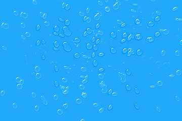 Image showing Blue water drops