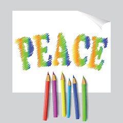 Image showing peace paint