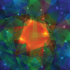 Image showing abstract crystal background