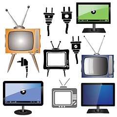 Image showing set of tv