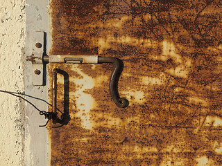 Image showing old rusty door