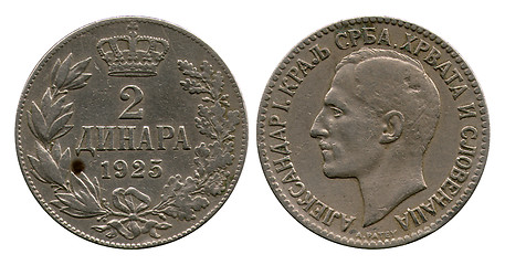 Image showing two dinar, Alexander First, 1925