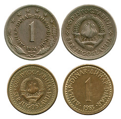 Image showing one dinar, SFR Yugoslavia, 1974, 1983