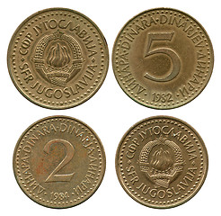 Image showing five and two dinar, SFR Yugoslavia, 1982-1984