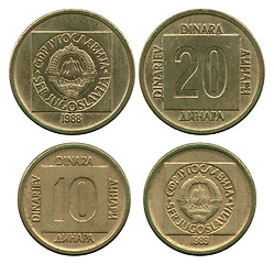 Image showing twenty and ten dinar, SFR Yugoslavia, 1988-1989