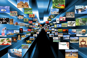 Image showing A variety of photos as background