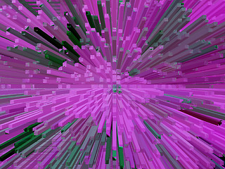 Image showing violet abstract background with thorns