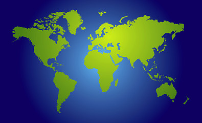 Image showing world map view