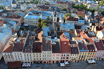 Image showing view to the house-tops in Lvov city