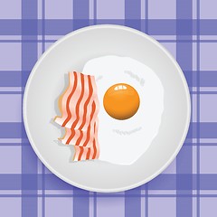 Image showing fried egg