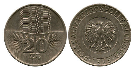 Image showing twenty zlotych, Polish Public Republic, 1973