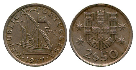 Image showing two with half of the dollar, Portugal, 1977