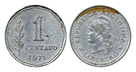 Image showing one centavo, Argentina, 1971