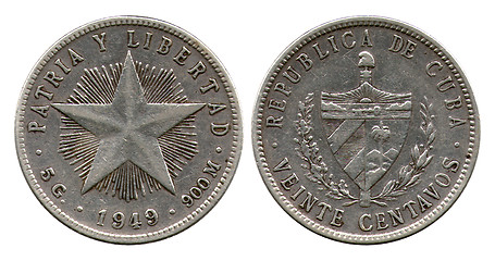 Image showing twenty centavos, Cuba, 1949