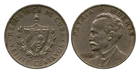 Image showing twenty centavos, Cuba, 1968