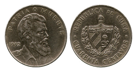 Image showing twenty five centavos, Cuba,1962