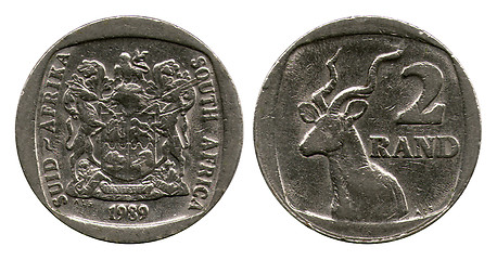 Image showing two rand, South Africa, 1989