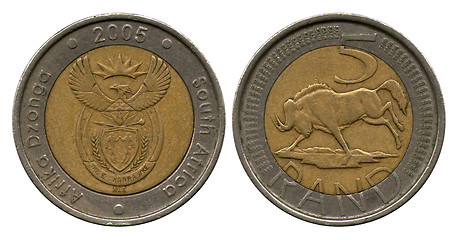 Image showing five rand, South Africa, 2005