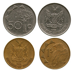 Image showing dollar and fifty cents, Namibia, 1993-1998