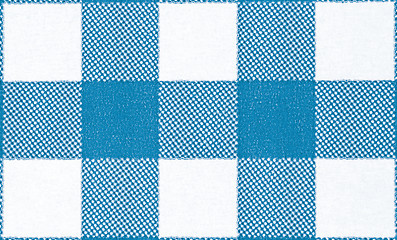 Image showing Blue Checkered Background