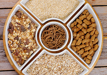 Image showing Muesli, Oat Flakes and Bran