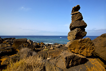 Image showing rock spain landscape   sky cloud 