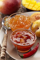 Image showing Various Chutneys