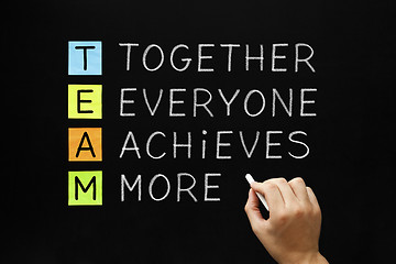 Image showing TEAM Together Everyone Achieves More