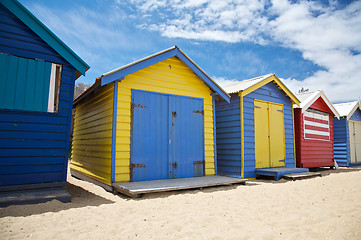 Image showing Beach Huts