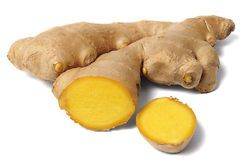 Image showing Ginger root on white