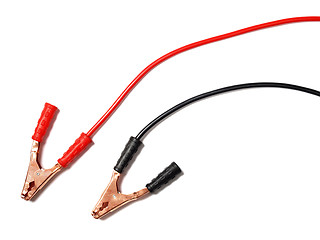 Image showing Jumper cables on white