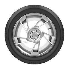 Image showing Car wheel