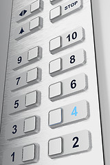 Image showing Elevator buttons