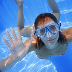 Image showing Underwater Girl